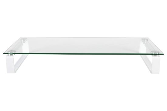 Picture of ESSELTE MONITOR STAND 60CM GLASS WH LEGS