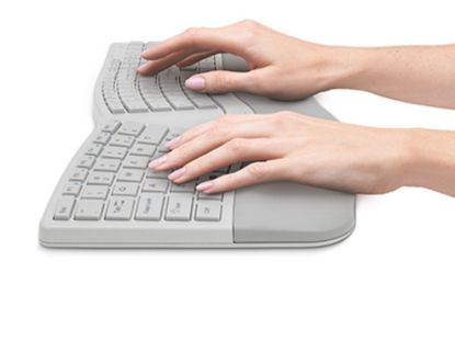 Picture of KTG DUAL WIRELESS ERGO KEYBOARD - GREY
