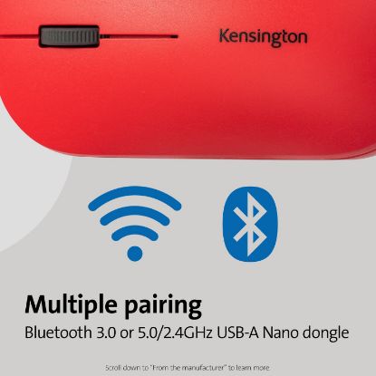 Picture of KTG SURETRACK DUAL WIRELESS MOUSE RED