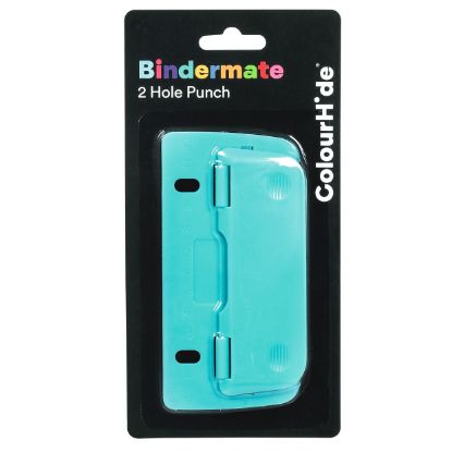 Picture of CH BINDERMATE 2 HOLE PUNCH AQUA