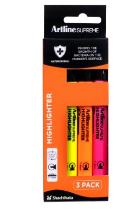 Picture of ARTLINE SUPREME HIGHLIGHTER ASST PK3