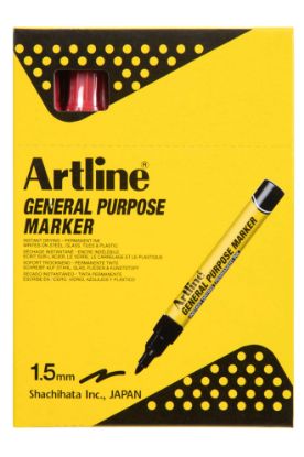 Picture of ARTLINE GENERAL PURPOSE MARKER RED