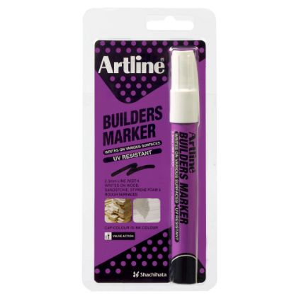 Picture of ARTLINE BUILDERS MARKER WHITE HS