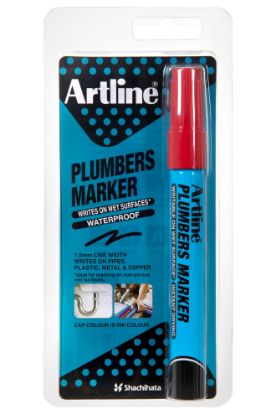 Picture of ARTLINE PLUMBERS MARKER RED HS