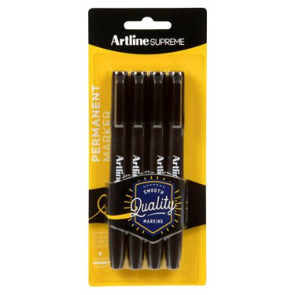 Picture of ARTLINE SUPREME PERMANENT MKR PK4 BLK AM