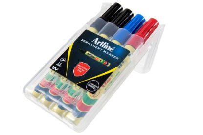 Picture of ARTLINE 70 PERM MKR 1.5MM BLLT ASTD 4 HC