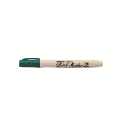 Picture of ARTLINE SUPREME BRUSH MKR DARK GREEN AM
