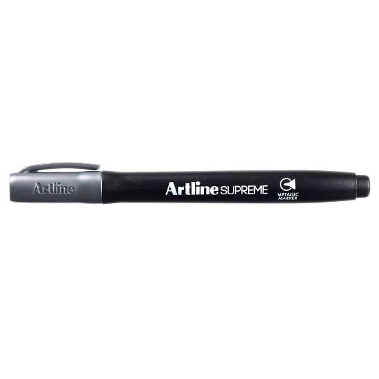 Picture of ARTLINE SUPREME METALLIC MKR BX12 SILVER