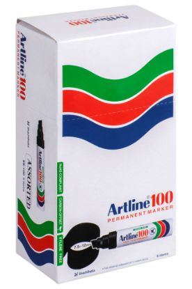 Picture of ARTLINE 100 PERMANENT MARKER 4 COL ASST