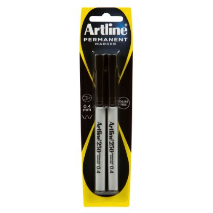 Picture of ARTLINE 250 PERM MARKER BLACK PK2