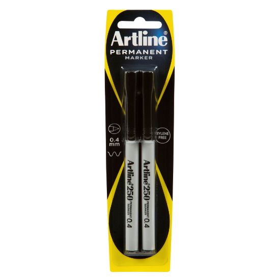 Picture of ARTLINE 250 PERM MARKER BLACK PK2
