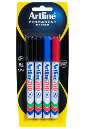 Picture of ARTLINE 700 PERMANENT MKR 4PK ASST HS