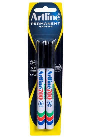 Picture of ARTLINE 700 PERMANENT MKR TWIN BLACK HS