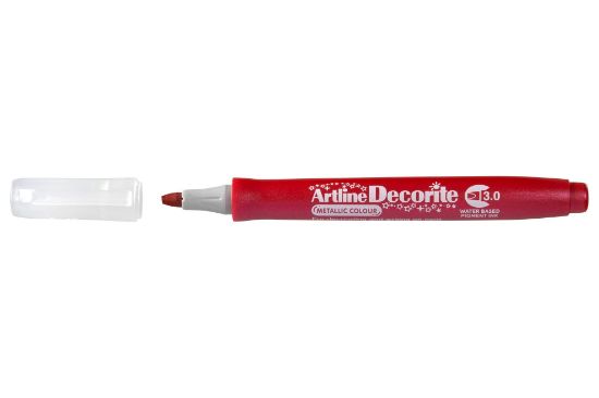 Picture of ARTLINE DECORITE METALLIC 3.0MM MET RED
