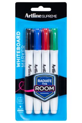Picture of ARTLINE SUPREME WBOARD MKR 4PK ASST AM
