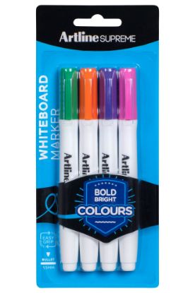 Picture of ARTLINE SUPREME WBOARD MKR BRGHTS PK4 AM