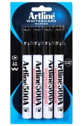 Picture of ARTLINE 500A WBOARD 4PK BLACK HS
