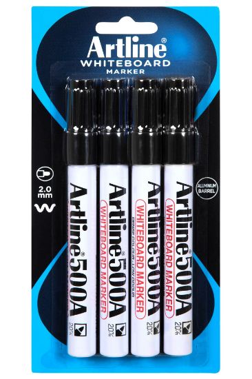 Picture of ARTLINE 500A WBOARD 4PK BLACK HS