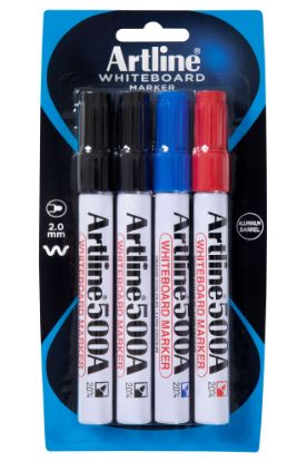 Picture of ARTLINE 500A WBOARD MKR 4PK ASST HS