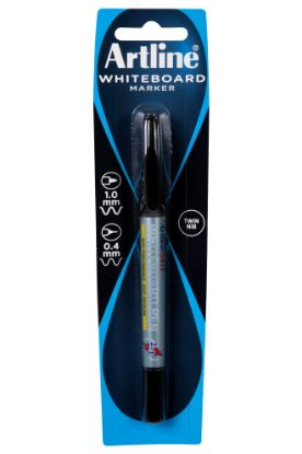 Picture of ARTLINE 541T DUAL NIB WB MKR BLACK HS