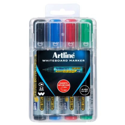 Picture of ARTLINE 577 WHITEBOARD MARKER ASST 4 HC