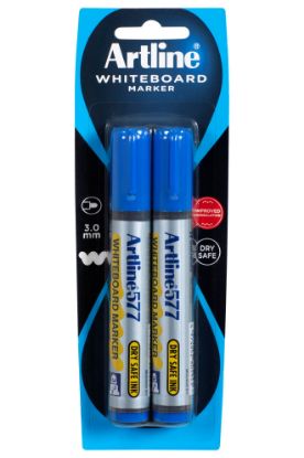 Picture of ARTLINE 577 WBOARD MKR 2PK BLUE HS