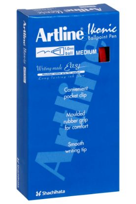 Picture of ARTLINE IKONIC RETRACTABLE GRIP BPP RED