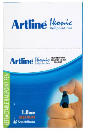 Picture of ARTLINE IKONIC RETRACTABLE BPP BLUE PK50