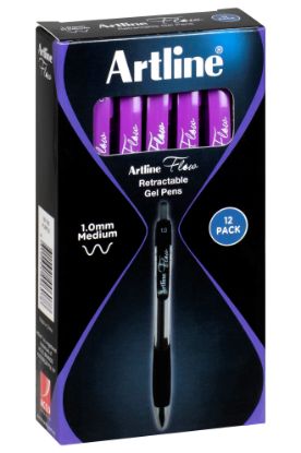 Picture of ARTLINE FLOW RETRACTABLE PEN PURPLE