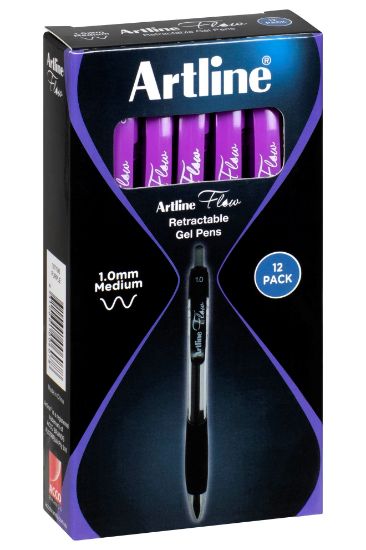 Picture of ARTLINE FLOW RETRACTABLE PEN PURPLE