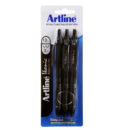 Picture of ARTLINE IKONIC BPP GRIP 1MM BLK 3PC