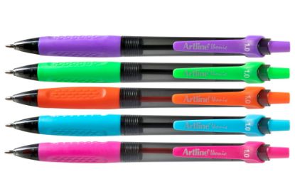 Picture of ARTLINE IKONIC BPP GRIP 1MM BRT 5PK