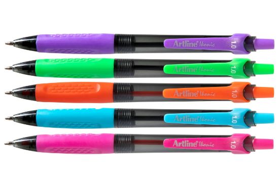 Picture of ARTLINE IKONIC BPP GRIP 1MM BRT 5PK