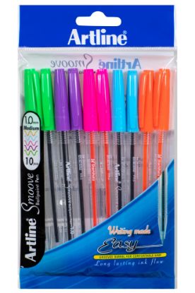 Picture of ARTLINE SMOOVE BPP 1MM BRIGHT 10PC