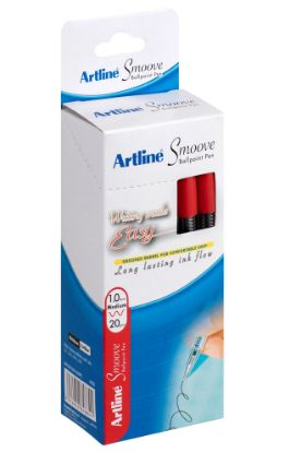 Picture of ARTLINE SMOOVE BPP 1MM RD BX20