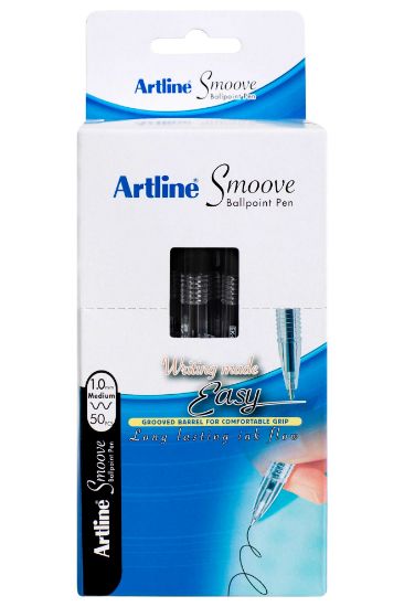 Picture of ARTLINE SMOOVE BPP 1MM BLK BX50