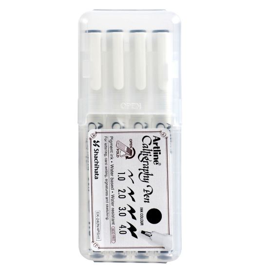 Picture of ARTLINE CALLIGRAPHY PEN BLACK PK4 HC