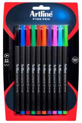 Picture of ARTLINE SUPREME FINELINE PEN ASST PK10