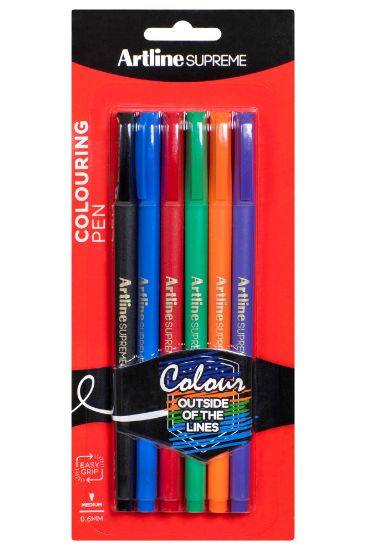 Picture of ARTLINE SUPREME FINELINE 0.6MM ASST PK6