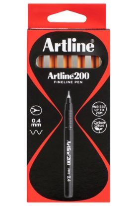 Picture of ARTLINE 200 FINELINE PEN 0.4MM ORANGE