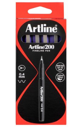 Picture of ARTLINE 200 FINELINE PEN 0.4MM PURPLE