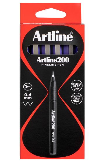 Picture of ARTLINE 200 FINELINE PEN 0.4MM PURPLE