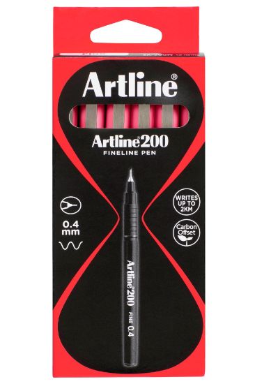 Picture of ARTLINE 200 FINELINE PEN 0.4MM PINK