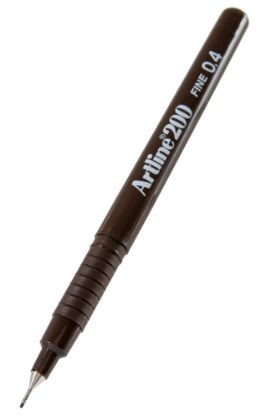 Picture of ARTLINE 200 FINELINE PEN 0.4MM DRK BROWN