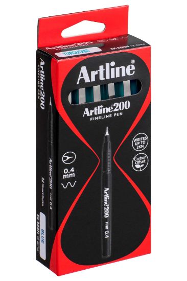 Picture of ARTLINE 200 0.4MM FINELINER TURQUOISE