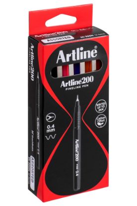 Picture of ARTLINE 200 FINELINE PEN 0.4MM ASSORTED