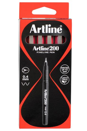 Picture of ARTLINE 200 FINELINE BRIGHTS RED