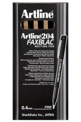 Picture of ARTLINE 204 FAXBLAC PEN 0.4MM BLACK.