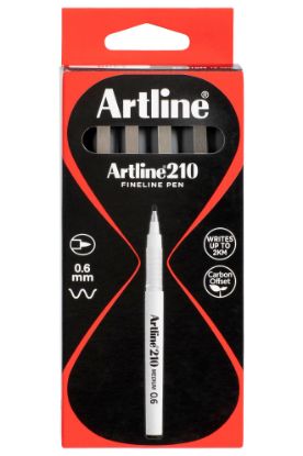 Picture of ARTLINE 210 FINELINE PEN 0.6MM GREY