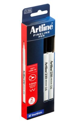 Picture of ARTLINE 210 FINELINER BK PK2